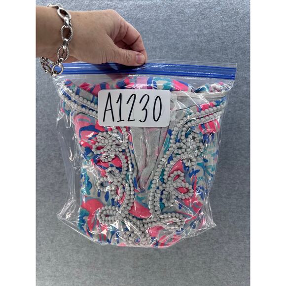 Lilly Pulitzer Women's sz M Harper Shift Dress Cotton Bright Preppy Coastal Soft - Picture 10 of 10